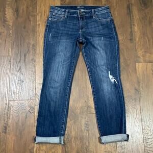 Kut For The Kloth Distressed Cropped Jeans